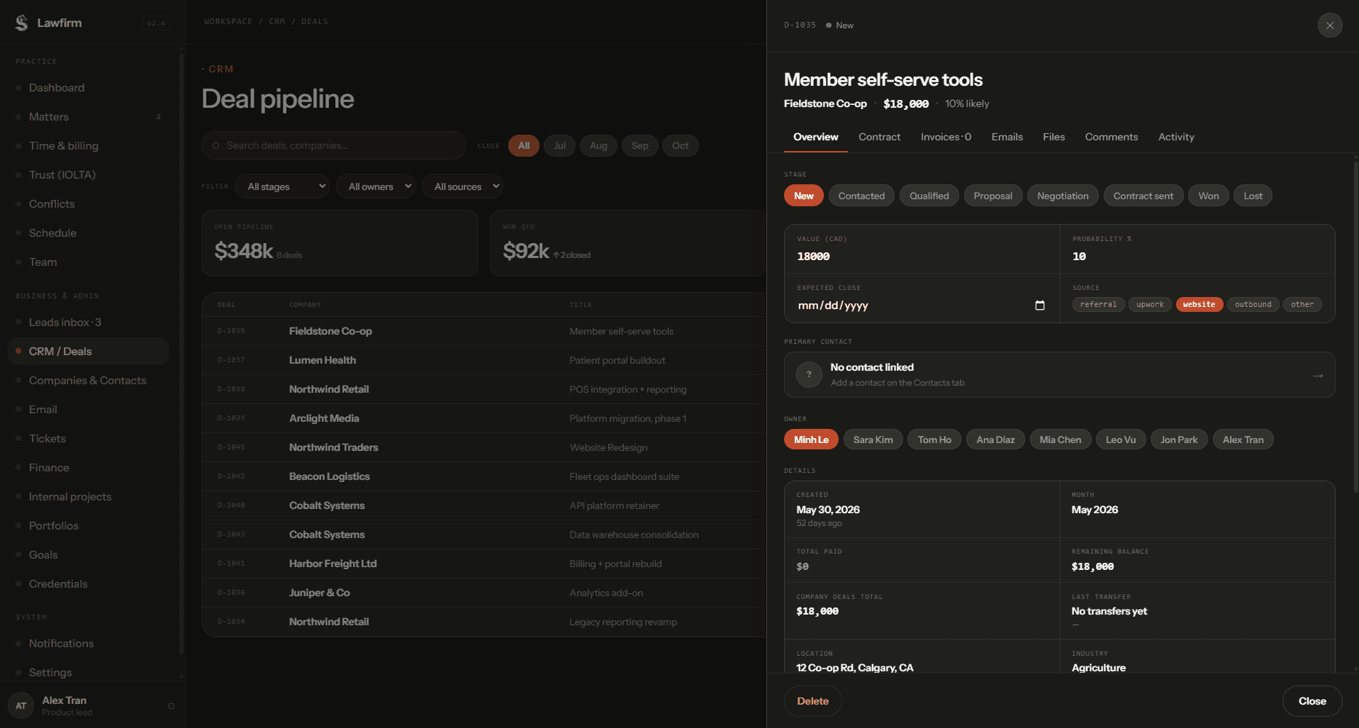 Member self-serve tools